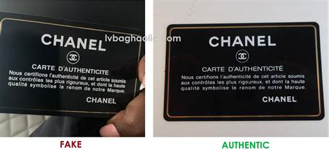 spot fake chanel authenticity card|chanel handbags scam.